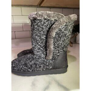 POP boots womens brown MEMORY FOAM WOMENS WINTER Mid calf BOOTS SIZE 10 COZY